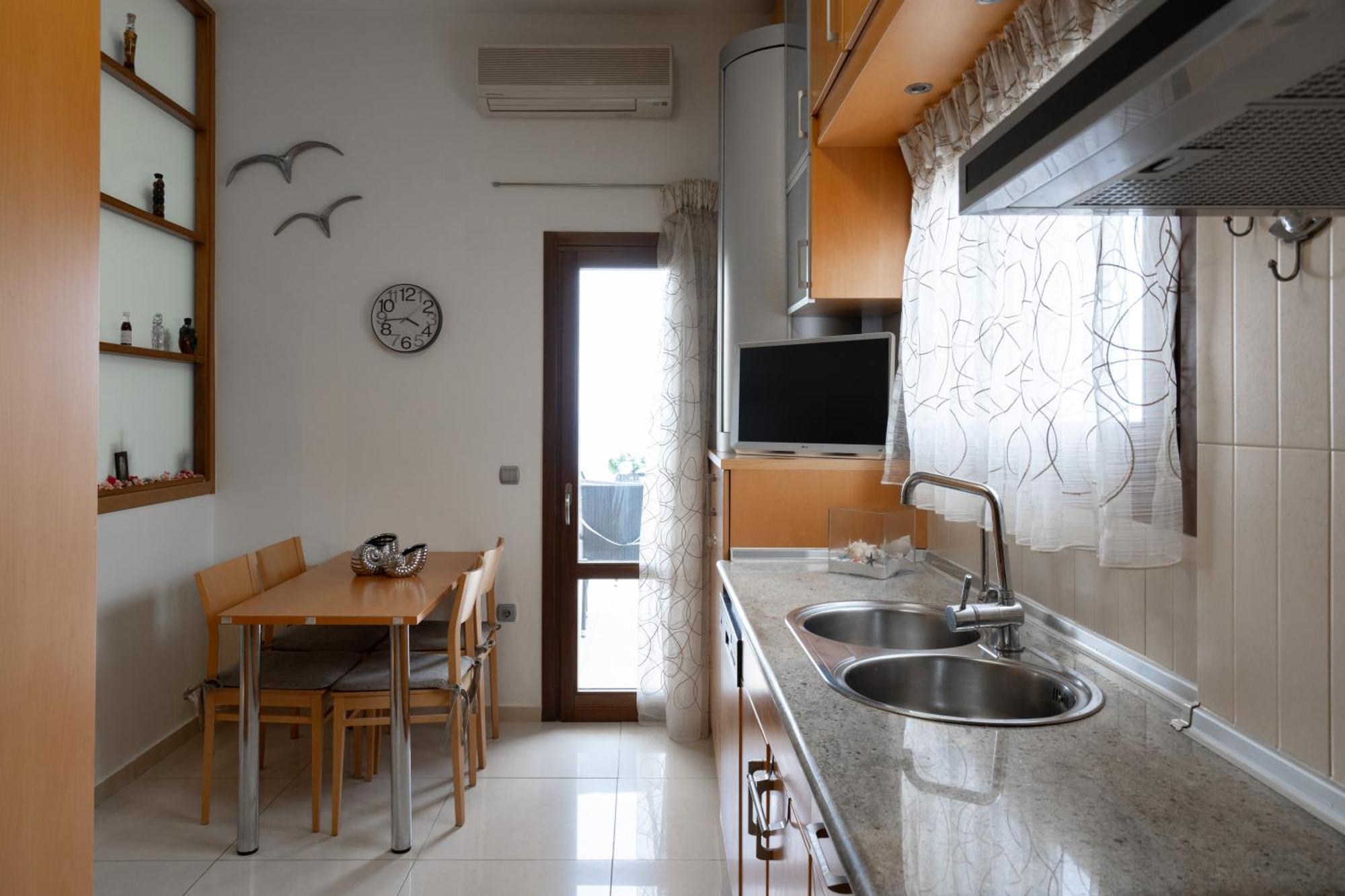 Central Seaview Heven Apartment In Fira  Exterior photo
